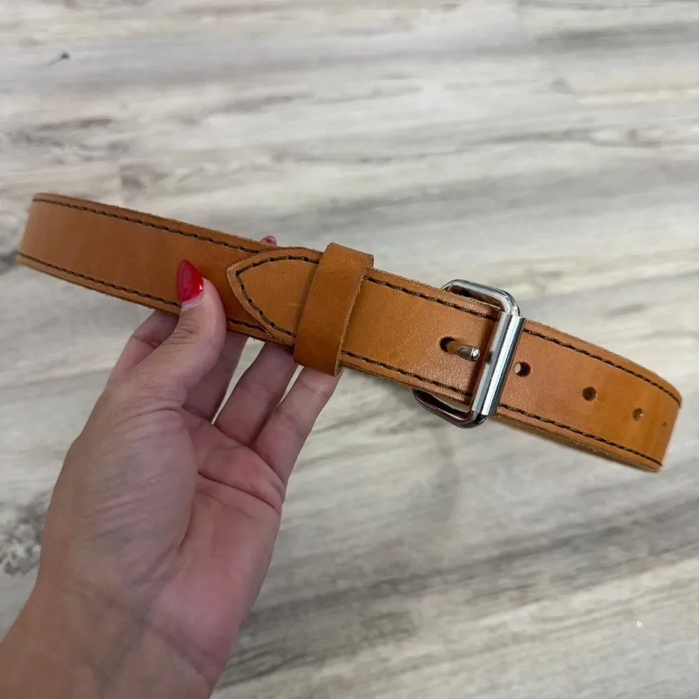 Crossbreed Unisex Heavy Duty Classic Tan Gun Holster Leather Belt Size 35